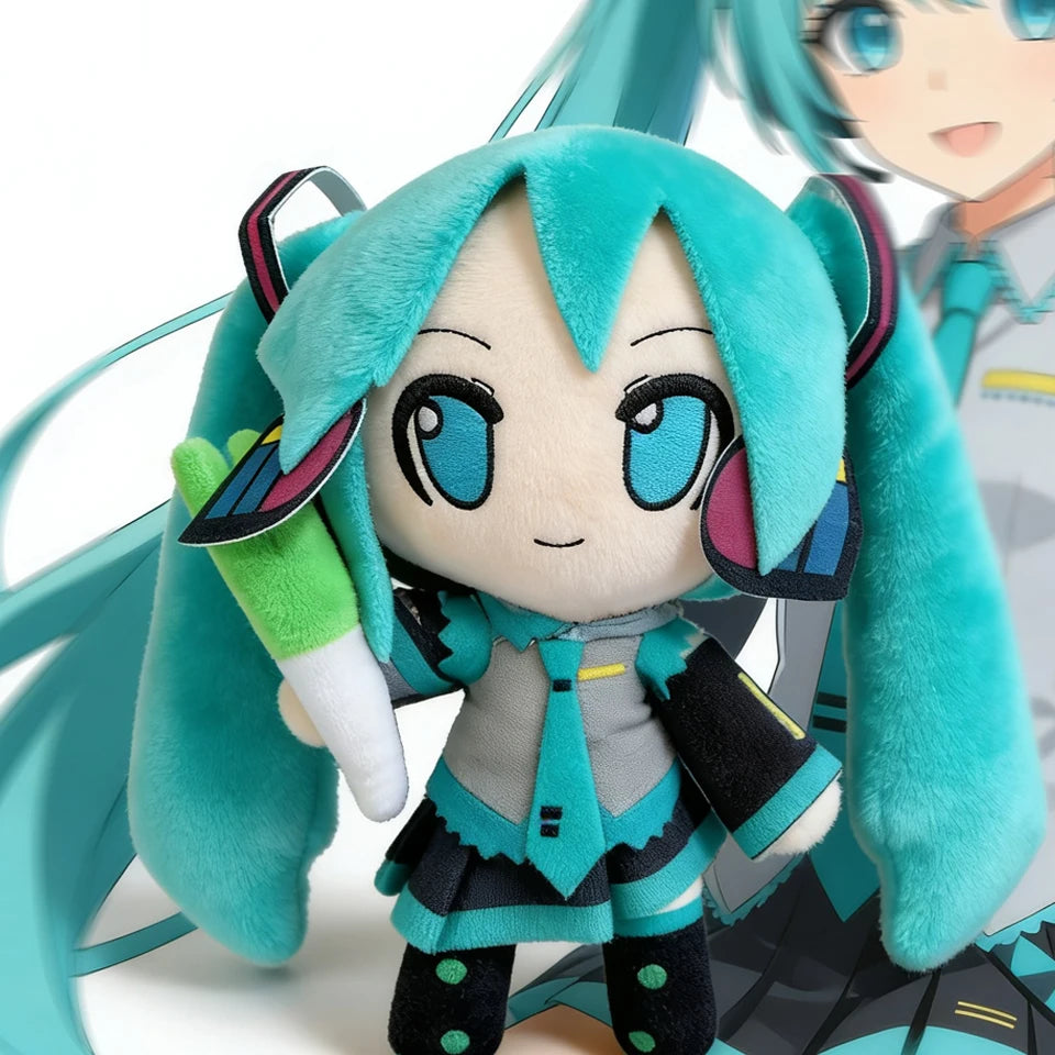 ***HOT Hatsune Miku Fufu Plush Doll Fuwafuwa Anime Kawaii Cute Cool Toys Dolls Plush Room Car Desk Decor Birthday Gift for Fan