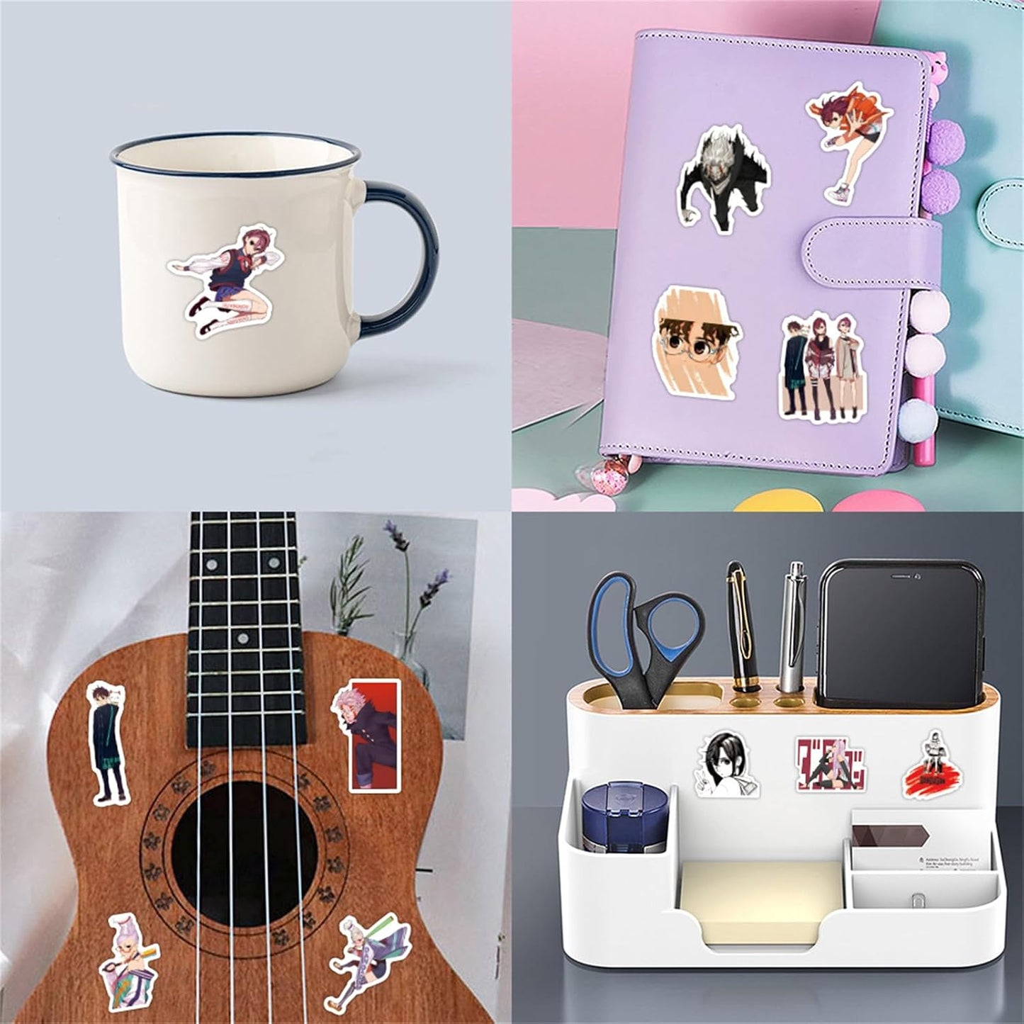 55Pcs DAN DA DAN Stickers,Cute Japanese Anime Aesthetic Stickers,Vinyl Waterproof Sticker for Water Bottle Laptop Phone Journal,Gifts for Teens and Adults(Ddd)