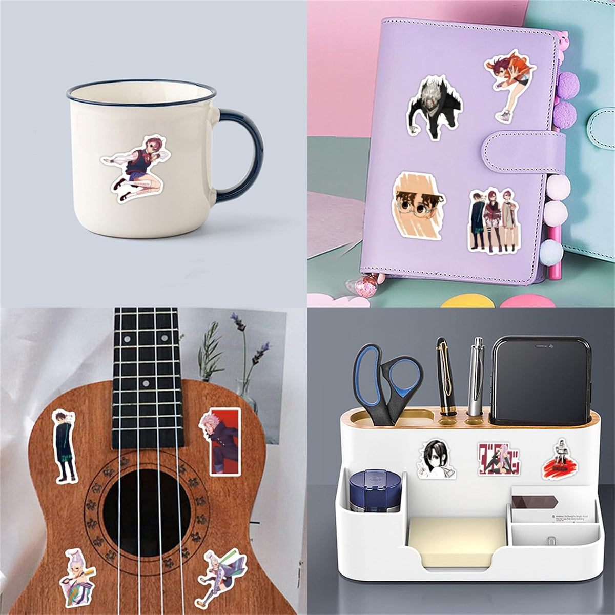 55Pcs DAN DA DAN Stickers,Cute Japanese Anime Aesthetic Stickers,Vinyl Waterproof Sticker for Water Bottle Laptop Phone Journal,Gifts for Teens and Adults(Ddd)