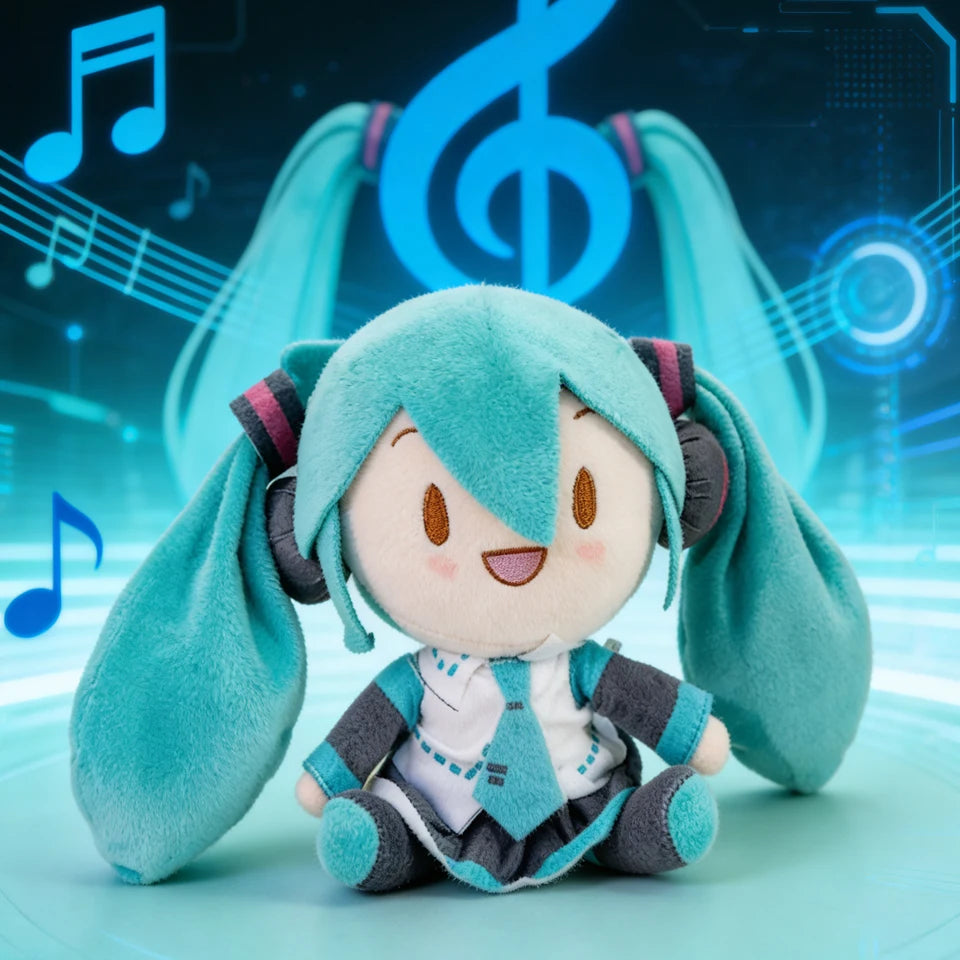 ***HOT Hatsune Miku Fufu Plush Doll Fuwafuwa Anime Kawaii Cute Cool Toys Dolls Plush Room Car Desk Decor Birthday Gift for Fan