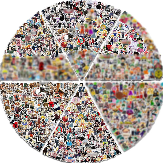 Anime Stickers Pack, Waterproof Stickers for Water Bottles 600PCS