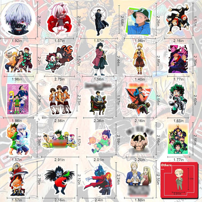 Anime Stickers Pack, Waterproof Stickers for Water Bottles 600PCS
