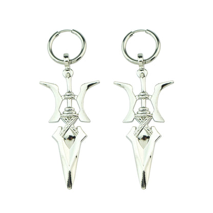 Anime Necklace Misa Amane Cosplay Necklace Halberd Pendant Necklaces Halloween Cosplay Jewelry Gifts