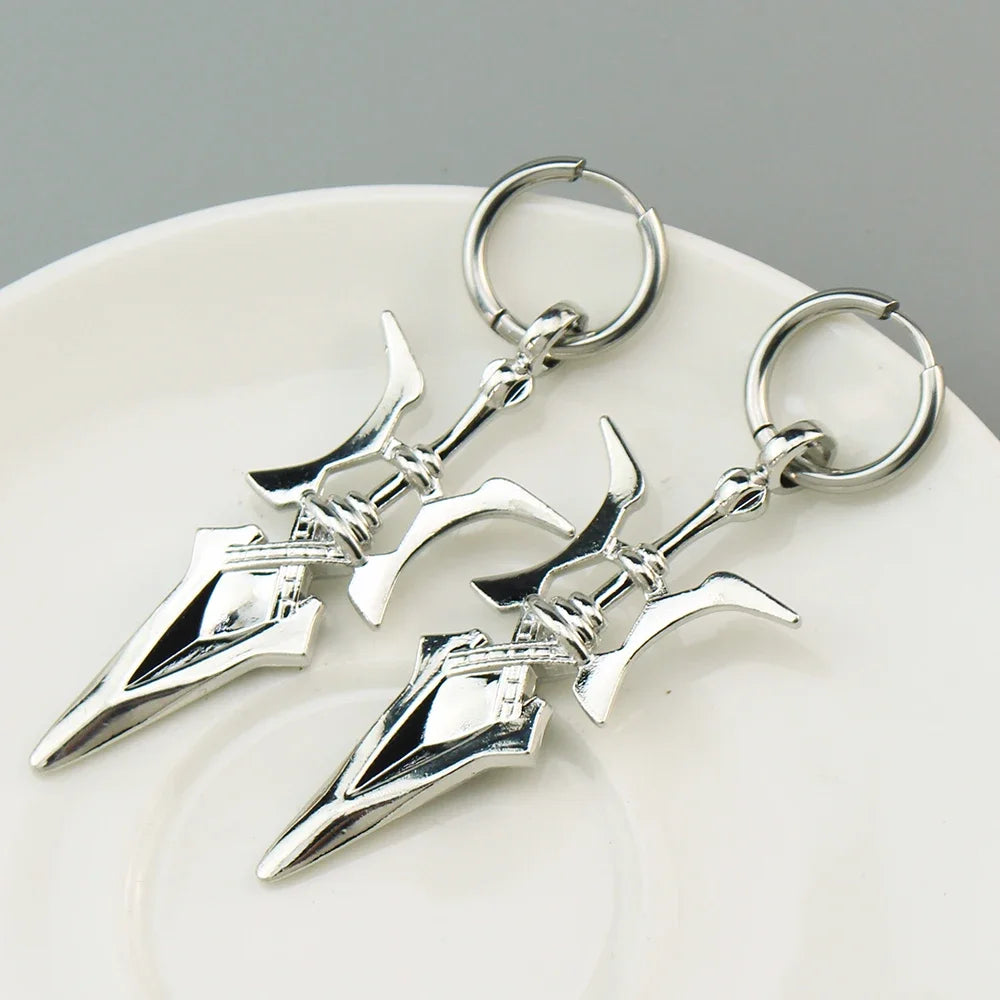 Anime Necklace Misa Amane Cosplay Necklace Halberd Pendant Necklaces Halloween Cosplay Jewelry Gifts