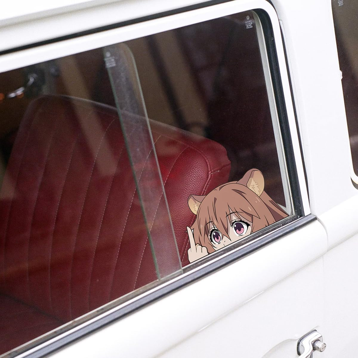 5.1 Inch Raphtalia Peeker Anime Car Stickers Cartoon DIY Decoraiton Window Laptop Bumper Trunk Motorcycle Waterproof Decals
