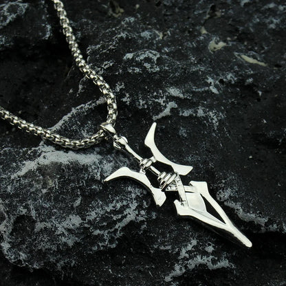 Anime Necklace Misa Amane Cosplay Necklace Halberd Pendant Necklaces Halloween Cosplay Jewelry Gifts
