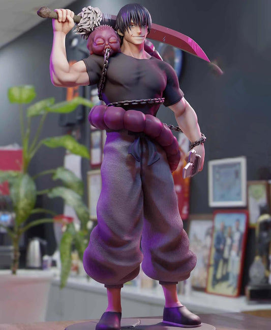 Fushiguro Toji Figure Statue JJK Figure Model, 22Cm Standing Pose Anime Action Figures JJK Fushiguro Toji Statue Handmade Collectible Desktop Decoration Gifts for Fans
